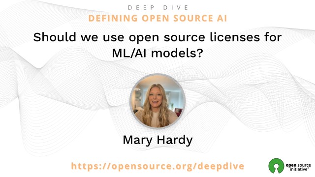 Should we use open source licenses for ML/AI models?